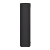 VSB0612 - 6" X 12" Ventis Single-Wall Black Stove Pipe 22 Gauge Cold Rolled Steel