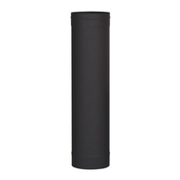 VSB0818 - 8" X 18" Ventis Single-Wall Black Stove Pipe 22 Gauge Cold Rolled Steel
