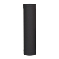VSB0848 - 8" X 48" Ventis Single-Wall Black Stove Pipe 22 Gauge Cold Rolled Steel