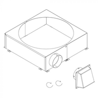 8-Inch Inner Diameter Chimney Outside Air Kit for HHT SL300 Series Wood Pipe | CAK4A
