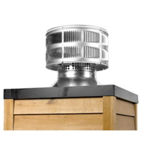 Round Termination Cap with Storm Collar for SL1100 Series Chimney Pipe | TR11