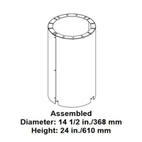 8 Inch Diameter Attic Insulation Shield For HHT SL300 Series Chimney Pipe 8 Inch | AS8