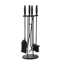Tool Set is made of black steel, includes 5 pieces, 28" high