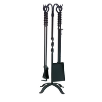 Black Iron Tool Set includes 5 pieces, 31" high
