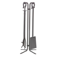 Tool Set includes 5 pieces, made of natural wrought iron, 28" high