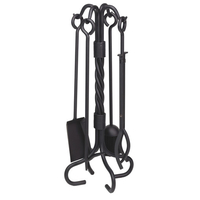 Tool Set is made of twist black Iron and includes 4 pieces