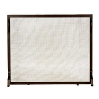31" high x 39" wide x 10" deep, panel screen with frame is made from bronze wrought iron
