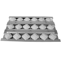 stainless steel thick gauge briquettes and tray 17-7/8" x 12-3/8"