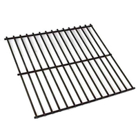 Nickel Chrome Plated rod rock grate designed to hold lava rocks or ceramic briquettes.