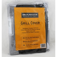 Black Full Length Cover for Broilmaster grill w/2 Side Shelves