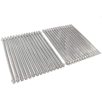 CG99SSET MHP Large Stamped Stainless Steel Cooking Grid Set (2) For Better Homes & Garden and Weber Grills