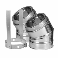 DuraTech 30-Degree Stainless Steel Elbow Kit 6"