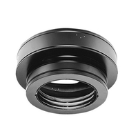 DuraTech Black Round Ceiling Support Box 8"