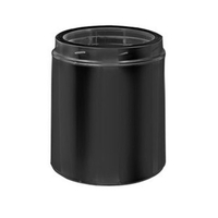 DuraTech Black Chimney Pipe 8" Diameter and 12" Long