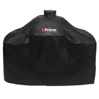 PG00414 Grill Cover for Primo Oval XL and Large Grills in Cart with Side Shelves