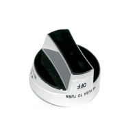 KKK10 Plastic Silver Valve Knob For MHP WRG WHRG TRG and THRG Grills