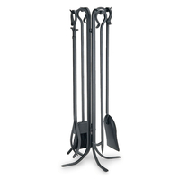 Large Forged Fireplace Tool Set