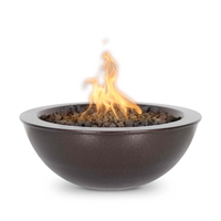 Sedona 27" Copper Vein Powder Coated Metal Fire Bowl