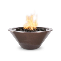 Cazo 24" Copper Vein Powder Coated Metal Fire Bowl