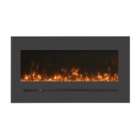 88 Inch Linear Wall Flush Mount Electric Fireplace