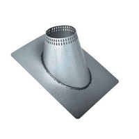 VA-F0612SS - 6" Ventis Class-A All Fuel Chimney 304L Stainless Vented Standard Flashing 7/12 To 12/12 Pitch