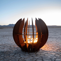 The Nova Fire Sculpture Corten Steel