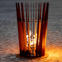 The Starlight Fire Sculpture Corten Steel