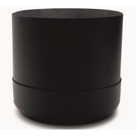 VA-CCR2408 - 8" Ventis Class-A All Fuel Chimney Painted Black 24" Tall Round Ceiling Support