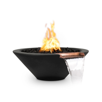 The Outdoor Plus Cazo Round Concrete Fire and Water Bowl