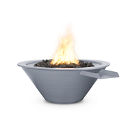 Cazo Powder Coated Metal Fire and Water Bowl