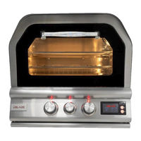 Blaze 26" Built-In Gas Outdoor Pizza Oven With Rotisserie