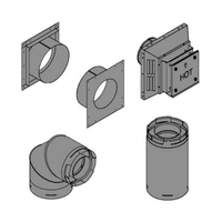 Empire Top Vent Kit For 4" x 6 5/8" For 5" to 7" Wall Thickness