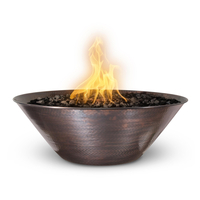 The Outdoor Plus Remi Round Hammered Copper Fire Bowl