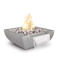 The Outdoor Plus Avalon Wide Spill Stainless Steel Fire and Water Bowl