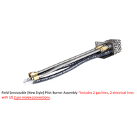 Fire By Design 30" Long 2019 Polit Burner Assembly | Field Serviceable | 24 VAC - 2 Gas Lines (2 PIN)