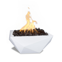 The Outdoor Plus Gladiator Powder Coated Metal Fire Bowl
