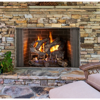 Outdoor Lifestyle Cottagewood 42" Outdoor Wood-Burning Fireplace with Gray Traditional Refractory - ODCTGWD-42