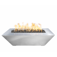 The Outdoor Plus Maya Linear Stainless Steel Fire Bowl