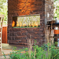 Outdoor Lifestyle Lanai 48" Outdoor Linear See-Through Gas Fireplace