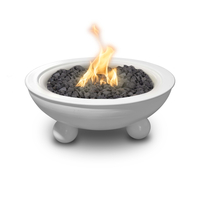 The Outdoor Plus Sedona Round Powder Coated Fire Bowl with Round Legs