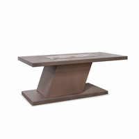 The Outdoor Plus Imperial Rectangular 24" Tall Powder Coated Metal Fire Table