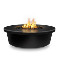 The Outdoor Plus Tempe Round Powder Coated Metal Fire Pit