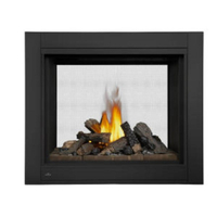 Napoleon Ascent 45 Inches Multi-View Direct Vent See-Thru Gas Fireplace with Log Set -BHD4STNA