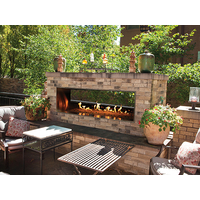 White Mountain Hearth Carol Rose Coastal Collection Linear See-Through 60" Outdoor Fireplace