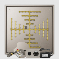 Firegear Square Drop-In Snowflake Pro Series Burner Systems | FPB in AWS 38 Inches