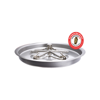 HPC Round Bowl FPPK Series Spark Ignition Fire Pit Insert | PENTAxxFPPK-FLEX Equipped with Universal Gas Orifice
