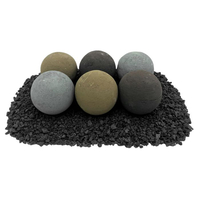 4" Natural Lite Stone Balls - Set of 6