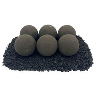4" Thunder Gray Lite Stone Balls - Set of 6