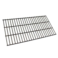 22-3/4″ x 12″ Carbon Steel 3 grid briquette grate serves as the grill's heat plate for Charmglow 77110.