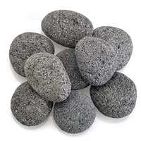 Tumbled Large Gray Lava Stones